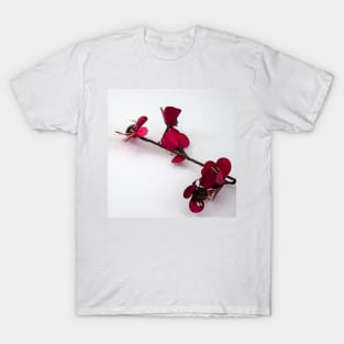 Dainty Red Single Stem T-Shirt